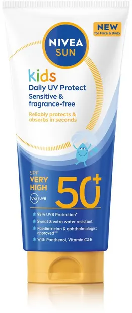 Nivea Sun Loțiune de protecție solară pentru copii, SPF50+, 100 ml