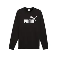 Pulover alergare bărbați logo fleece Essentials No. 1 Logo Crewneck, gri PUMA