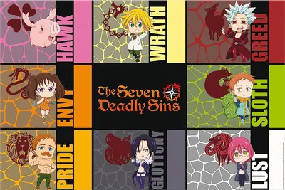 Poster maxi GB eye Animation: The Seven Deadly Sins - Chibi Sins