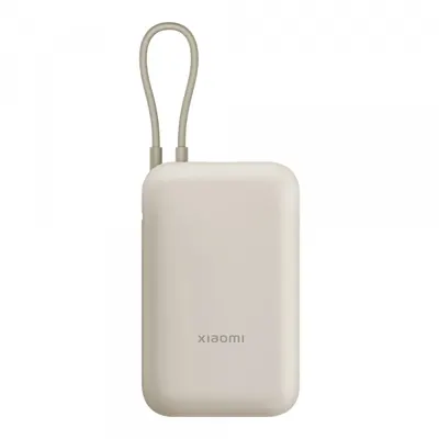 Baterie Externa Xiaomi Pocket, 10000mAh, 22.5W, QC + PD, 1 x USB-A - 2 x USB-C, Bej BHR9072GL