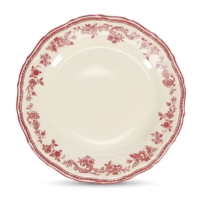 Farfurie burgundy/fildeș pentru desert din porțelan ø 21,5 cm Cyril – S|P Collection