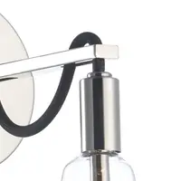 Aplica Scroll Single Wall Bracket Polished Nickel