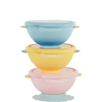 Badabulle Fun Colors castron cu capac 3 buc