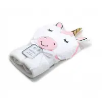 Prosop bebe cu gluga din bumbac unicorn