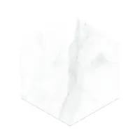 Gresie hexagonala exterior / interior Alley White 21 5 x 25 cm mata portelanata tip marmura