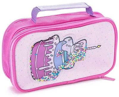 Penar școlar cu mâner YOLO Birthday - 2 fermoare