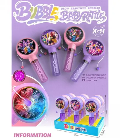Stick luminos pentru baloane de sapun si mini toba K-Pop
