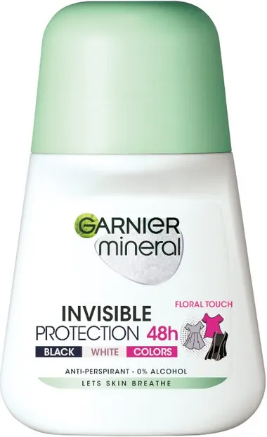 Garnier Mineral Roll-on antiperspirant Invisible 48H, Floral Touch, 50 ml