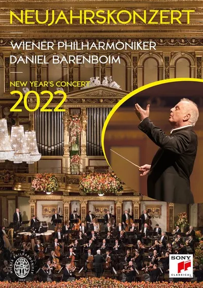 Neujahrskonzert 2022 (New Year's Concert) | Wiener Philharmoniker, Daniel Barenboim, Johann Struass, Josef Strauss, Joseph Hellmesberger