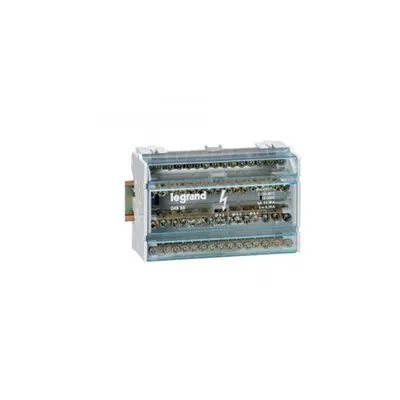 Monobloc modular distribution block - 4P - 40 A - 13 connections