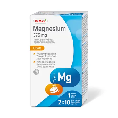 Dr. Max Magneziu 375mg, 20 comprimate efervescente
