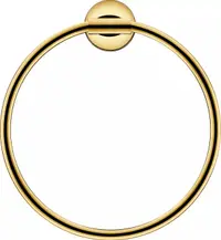 Inel prosop Duravit Starck T 0099473400, montare pe perete, 210 mm, Auriu lucios