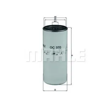 Filtru ulei MAHLE ORIGINAL OC 370