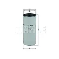 Filtru ulei MAHLE ORIGINAL OC 370