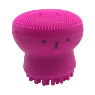 Burete pentru Curatare Faciala din Silicon, pentru Exfoliere si Masaj, Model Caracatita, Nascita