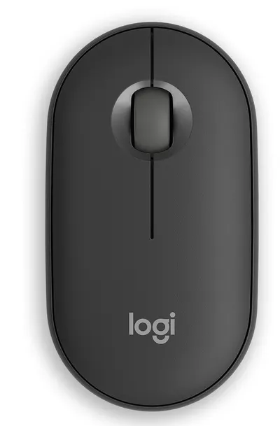 Mouse Logitech - Pebble Mouse 2 M350s, optic, fără fir, grafit