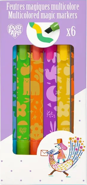 Markere magice Djeco Lovely Paper - 6 buc