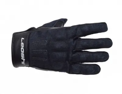 Manusi moto Leoshi Jeans cu protectii, marime S, culoare bleumarin
