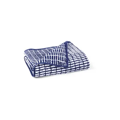Prosop alb/albastru din amestec de bambus din frotir 50x100 cm Nuance – JUNA