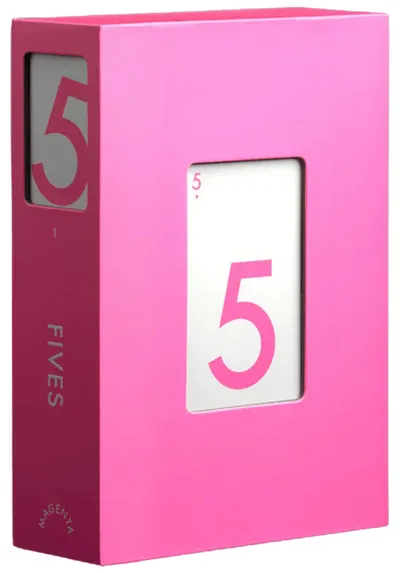 Joc de societate cu cărți Fives (Magenta Edition) - familie