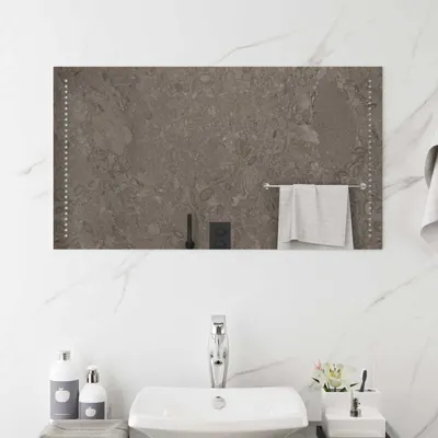vidaXL Oglindă de baie cu LED Transparent 90 x 50 cm sticlă securizată