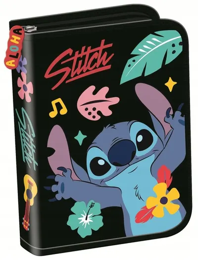 Penar St. Majewski Stitch - Black Aloha, cu 1 fermoar și 2 aripi