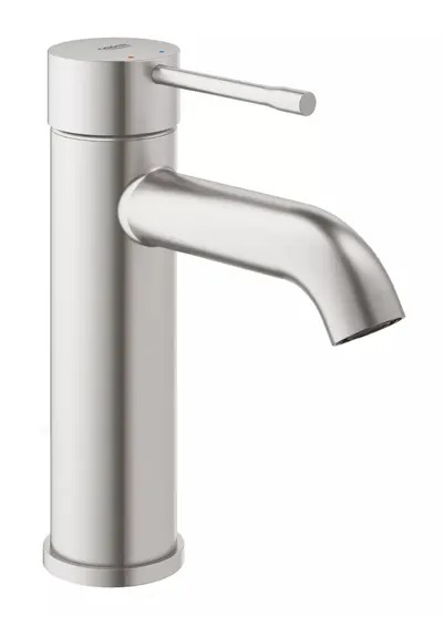 Baterie lavoar Grohe Essence 23590DC1, racord 3/8 inch, marime M, 174 mm, Otel satinat