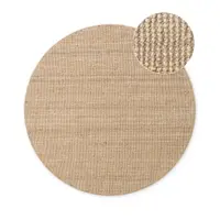 Covor în culoare naturală rotund din iută ø 160 cm Bouclé Jaipur – Hanse Home