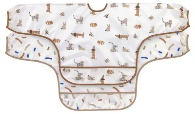 Lavagnetă cu mâneci Lassig - 2 bucăți, Little Mateys Royal Blue