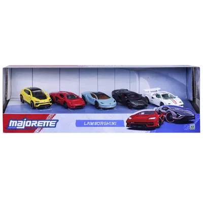 Set 5 masini metalice, Majorette, Lamborghini