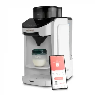 Espressor Lapte Praf Nurio PRO cu Aplicatie Mobila , Functie de Apa Calda si Autocuratare la 95