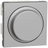 Variator universal rotativ LED 2 module Schneider Noua Unica NU351430, aluminiu