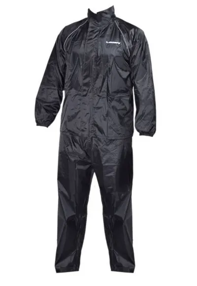 Costum de ploaie, geaca si pantaloni, culoare negru, marime M