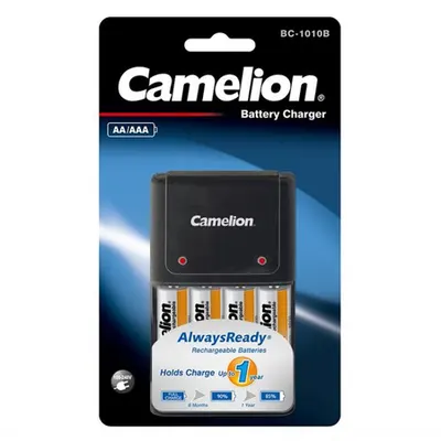 Incarcator acumulatori Ni-Mh, include 4 x AA 2500mAh, Camelion