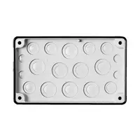 Cable entry gland plate, 4xM16, 6xM25/16, 8xM32/20