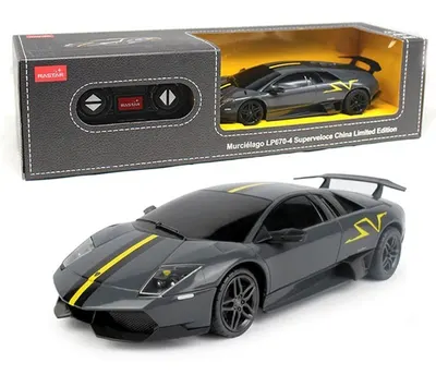 Masinuta cu telecomanda Rastar - Lamborghini Murcielago LP670-4, 1:24, grafit