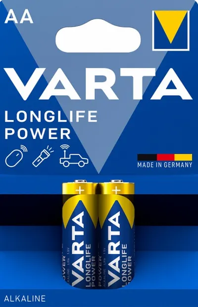 Baterii alcaline VARTA - Longlife Power, AA, 2 buc.