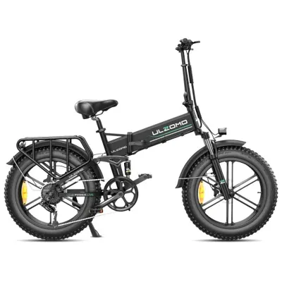 Bicicleta electrica pliabila Ulzomo Dunes 20 E-bike, 750W, 48V 16Ah, autonomie 120km, viteza maxima 40km/h**, Black, 20'' - Default Title