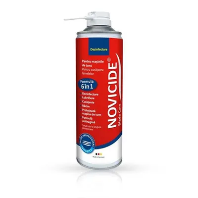 Spray de curatare NOVICIDE - pentru masinile de tuns - 500 ml - 6 IN 1