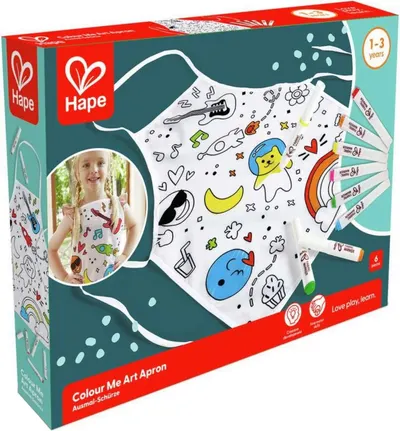 Kit creativ Hape - Decorează-ți propriul șorț de artă