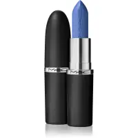 MAC Cosmetics MACximal Sleek Satin Lipstick Ruj crema hidratant culoare Tilted Denim 3.5 g
