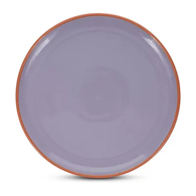 Farfurie portocalie/mov din gresie ø 26 cm Duo – ONA