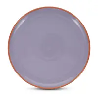 Farfurie portocalie/mov din gresie ø 26 cm Duo – ONA
