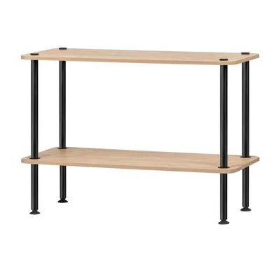 Etajeră în culoare naturală cu aspect de lemn de stejar 80x54,5x35 cm Teidi – noo.ma