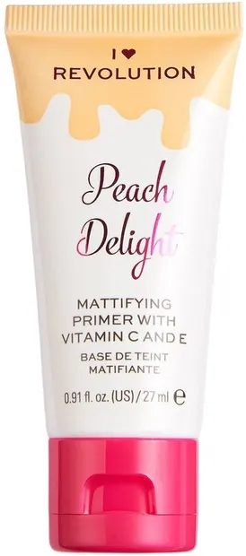 I Heart Revolution Fond de ten matifiant pentru față Peach Delight, 27 ml