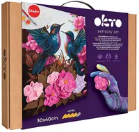 Set creativ cu plastilină Okto - Creați o imagine 3D, Colibri îndrăgostiți