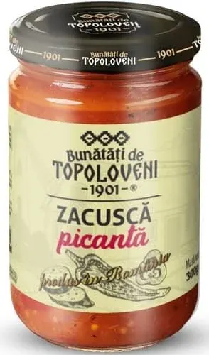Zacuscă Engros Picantă "Bunătăți de Topoloveni - 1901", 300 g