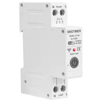 Releu protectie supratensiune, 63A AC220V, WiFi aplicatie Tuya, temporizator, temperatura, protectie curent, contor energie SINOTIMER WCB1-JT-63