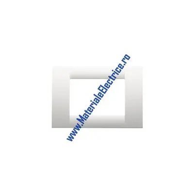 Placa ornament Virna - tehnopolimer gloss finish - 8 module(4+4 OVERLAPPING) - CLOUD WHITE - SYSTEM