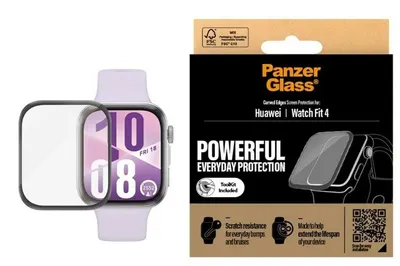 Protector de sticlă PanzerGlass - Huawei Watch Fit 4, transparent